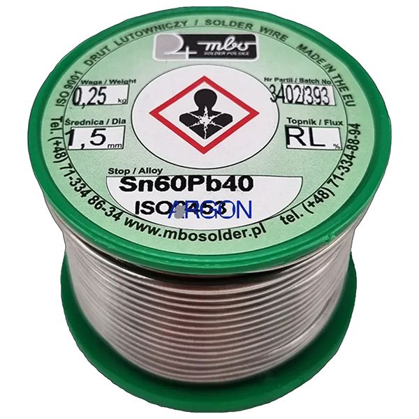 Припой ПОС-60 ( ф 1,5 мм с флюсом) ИМП(ПОС-60)
