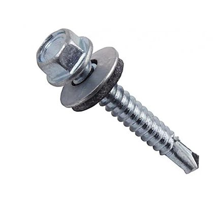 Саморез фасадный 4,8*19 мм под ключ + шайба EPDM