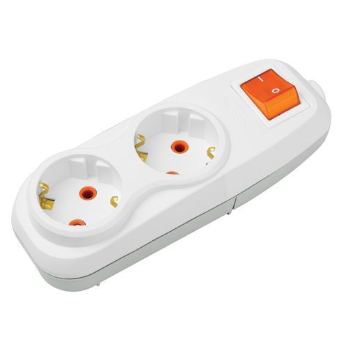 Кассета Nilson 2П с з/к с выключат. 42131100(42131100)