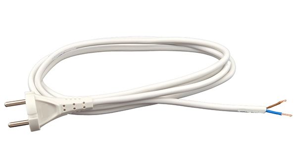 Провід мережевий з вилкою PiN 1,5м без заземлення 2*0,75 800010(800010)