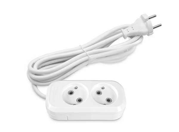 Подовжувач мережевий 2П без з/к 3м білий TF-ES210-3W TITANUM STANDARD(TF-ES210-3W)