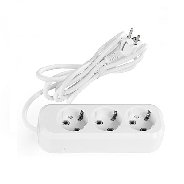 Подовжувач мережевий 3П із з/к 3м білий TF-ES316G-3W TITANUM STANDARD(TF-ES316G-3W)