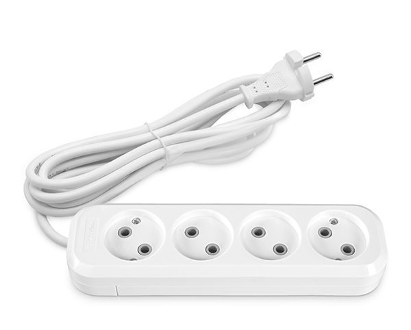 Подовжувач мережевий 4П без з/к 3м білий TF-ES410-3W TITANUM STANDARD(TF-ES410-3W)