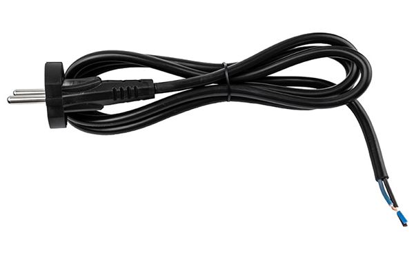 Провод сетевой с вилкой VIOLUX 1,5м 2х1 черный 920632(920632)