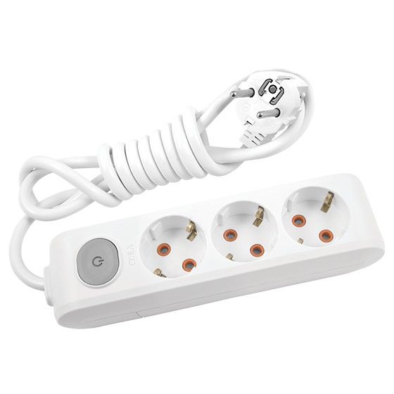 Удлинитель MULTI-LET 3П 3метра с з/к с кнопкой VI-KO 90118303(90118303)