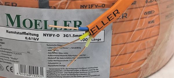 NYIFY-O 3G1,5 (ВВГнгдП 3*1,5) mm2 Moeller Germany(164735)