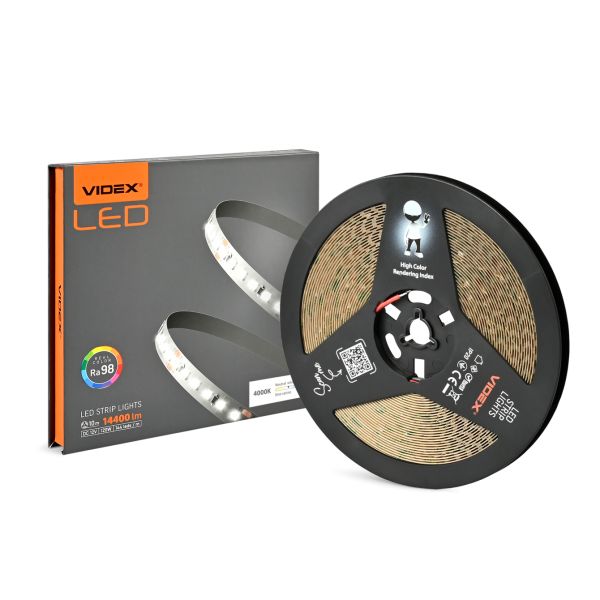 Стрічка світлодіодна VIDEX DC12V 10M 4000K VL-LST28144-12124-B10(VL-LST28144-12124-B10)
