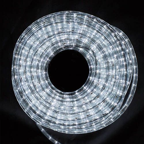 LED ULTRALIGHT 3-х жил. 36 led/m, 2.5W круг. белый NS336R Провод светящ.(31908)