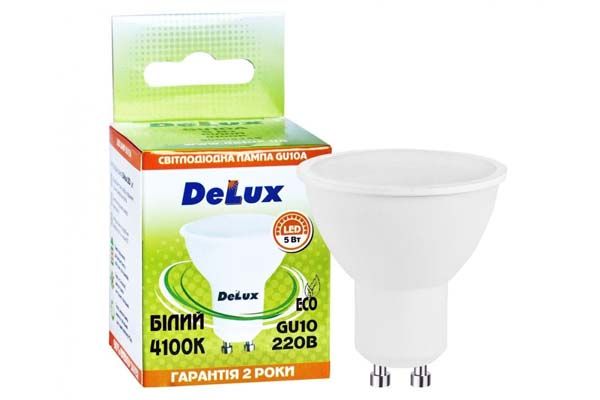 Лампа LED DELUX 5 Вт 4100К 230V GU-10(90011747)
