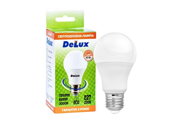 Лампа LED DELUX BL60 10W 3000К 230 V E27(90011738)