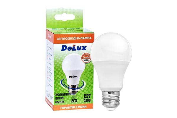Лампа LED DELUX BL60 10W 6500К 230 V E27(90020549)