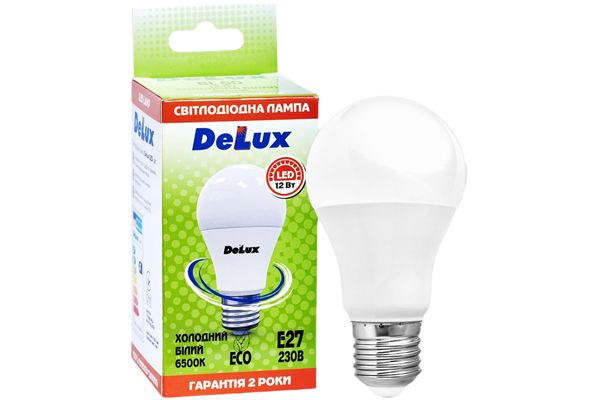 Лампа LED DELUX BL60 12W 6500К 230 V E27(90006126)