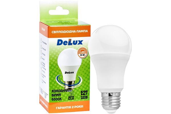Лампа LED DELUX BL60 15W 6500К 230 V E27(90011753)