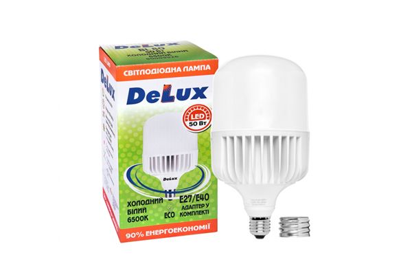 Лампа LED DELUX BL80 50W 6500К 230 V E27(90021911)