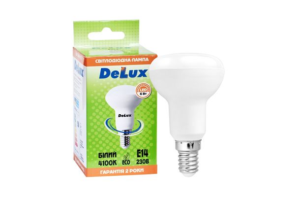 Лампа LED DELUX FC1 R50 6W 4100K 230V E14(90011748)