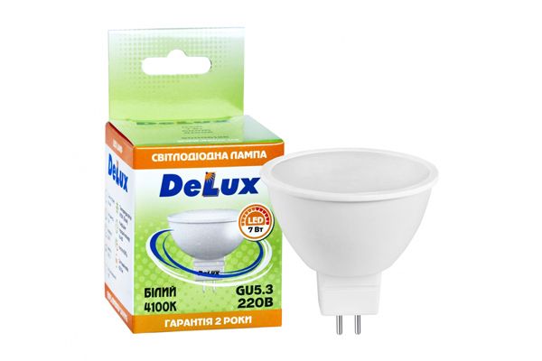 Лампа LED DELUX JСDR 230V 7Вт 4100К GU5.3(90011746)