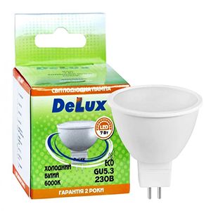 Лампа LED DELUX JСDR 230V 7Вт 6000К GU5.3(90006129)