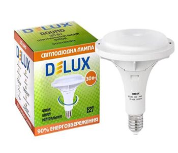 Лампа LED DELUX ROUND 30W 4100К E27(90012694)