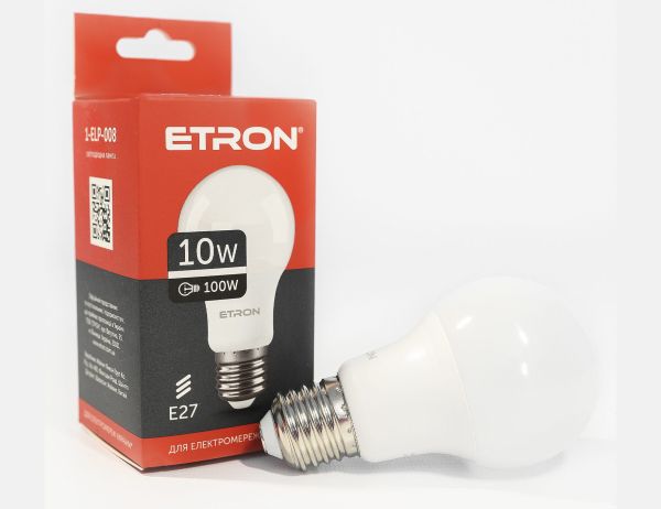 Лампа ETRON Light Power 10W 4200К Е27 A60 1-ELP-008(1-ELP-008)