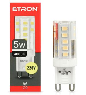 Лампа ETRON Light Power 5W 4200K G9 220V 1-ELP-880(1-ELP-880)