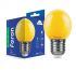 Лампа Feron 1W E27 G45 LB-37 жовта(25597)