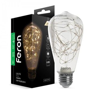 Лампа Feron 2W 2700K E27 ST64 LB-379(01864)