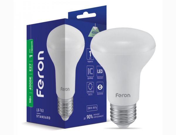 Лампа Feron 9W 4000K E27 R63 LB-763(25985)