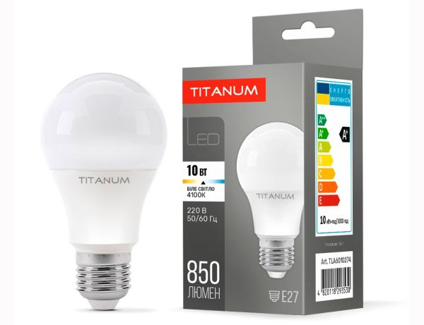 Лампа LED TITANUM A60 10W E27 4100K TLA6010274(TLA6010274)