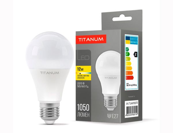 Лампа LED TITANUM A60 12W E27 3000K (TLA6012273)(TLA6012273)