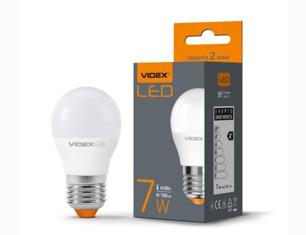 Лампа LED VIDEX  G45e 7W E27 4100K VL-G45e-07274(VL-G45e-07274)