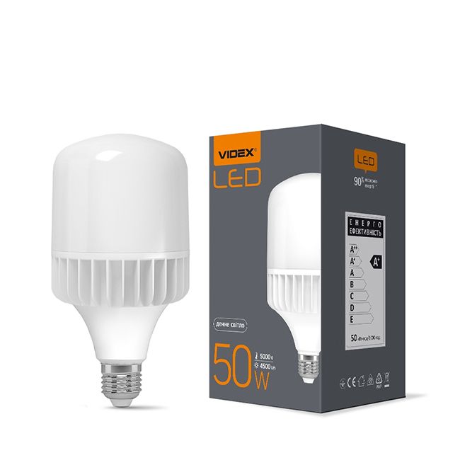 Лампа LED VIDEX A118 50W E27 5000K (VL-A118-50275)(VL-A118-50275)
