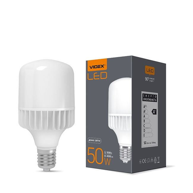 Лампа LED VIDEX A118 50W E40 5000K (VL-A118-50405)(VL-A118-50405)