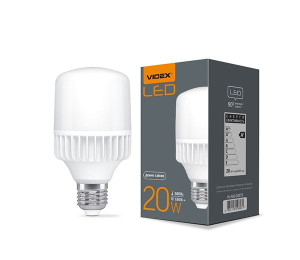 Лампа LED VIDEX A65 20W E27 5000K 220V VL-A65-20275(VL-A65-20275)