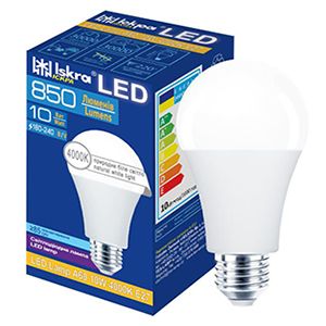 Лампа LED Іскра А60 10-50В 10Вт 4000К Е27(6306704)