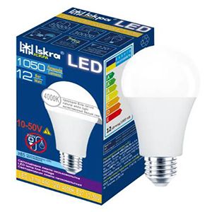 Лампа LED Іскра А60 10-50В 12Вт 4000К Е27(6306705)
