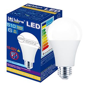 Лампа LED Іскра А60 10-50В 6Вт 4000К Е27