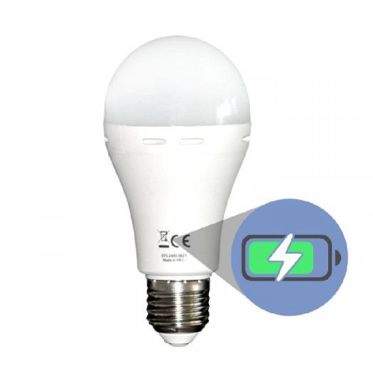Лампа-ліхтар LED акумуляторна E27 AC7W DC3W 6400K NOAS(000058301)