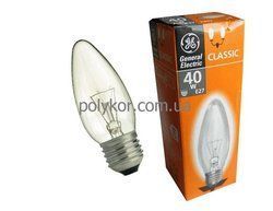 Лампа накал. ДС GE 40Вт Е27 прозр БЕЗ ГАРАНТІЇ!!!(74396)