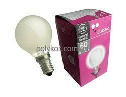 Лампа накал. ДШ GE 40Вт Е14 мат БЕЗ ГАРАНТІЇ!!!