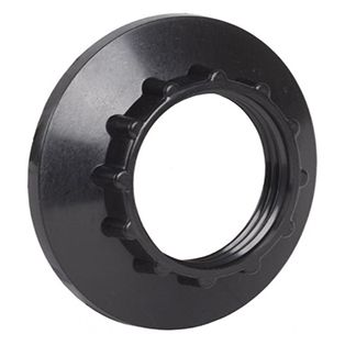 Кільце до патрону пластик Е14 чорний індивідуальний пакет ІЕК(EKP20-02-02-K02)