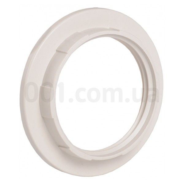Кольцо к патрону пластик Е27 белый индив.пакет ИЭК(EKP10-01-02-K01)