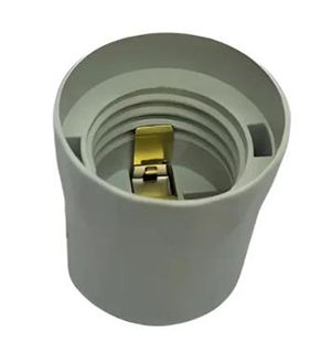 Патрон ERKA 01 E27 пластик білий(260110)