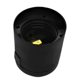 Патрон ERKA 02 E27 пластик чорний(260120)