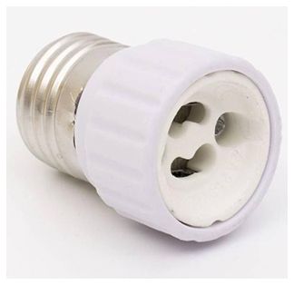 Перехідник E27-GU10 пластик білий TAKEL(503767)