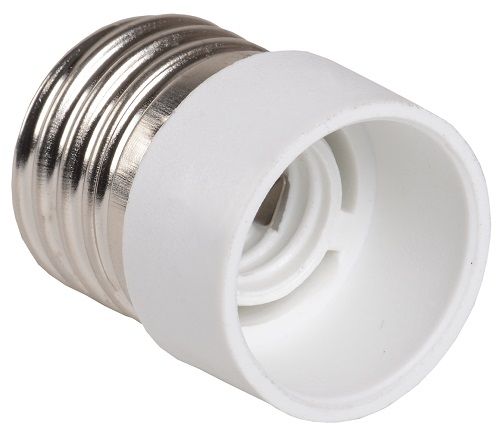 Перехідник Е27-Е14 пластик білий індив.пакет ПР27-14-К02 ІЕК(EPR12-01-01-K01)