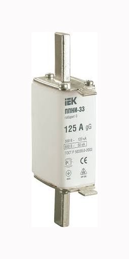 Запобіжник ППНИ-33, габарит 0, 125А ІЕК(DPP20-125)