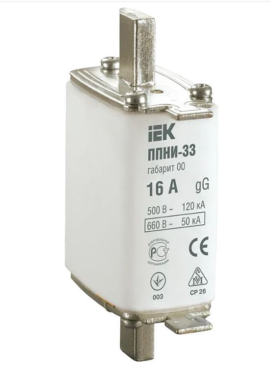 Запобіжник ППНИ-33, габарит 00, 16А ИЭК(DPP10-016)