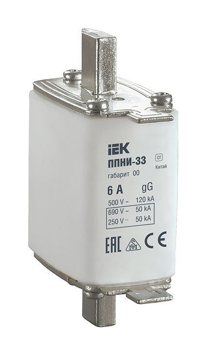 Запобіжник ППНИ-33, габарит 00, 6А ІЕК(DPP10-006)