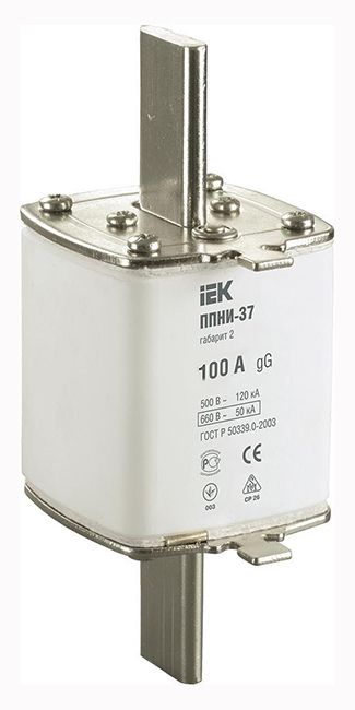 Запобіжник ППНИ-37, габарит 2, 100А ІЕК(DPP40-100)