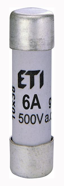 Запобіжник CH 10х38 gG 6A, 500V ETI(2651015)